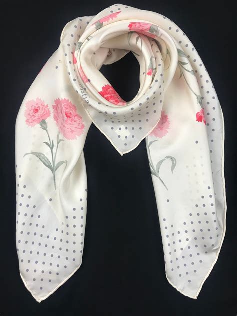 vintagechristian dior silk scarf|christian dior scarf cashmere.